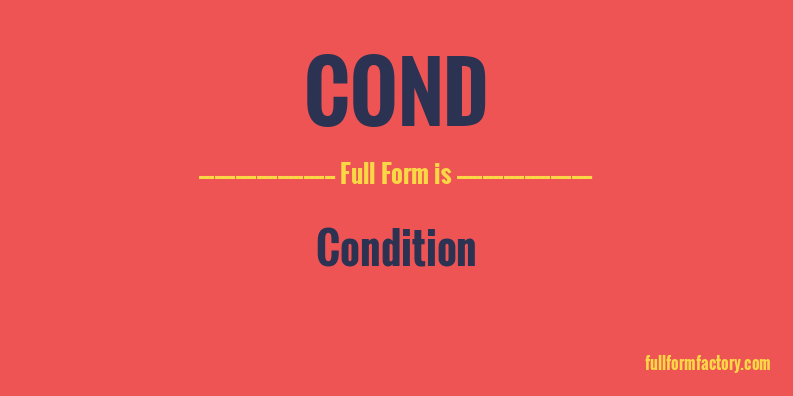 cond-full-form
