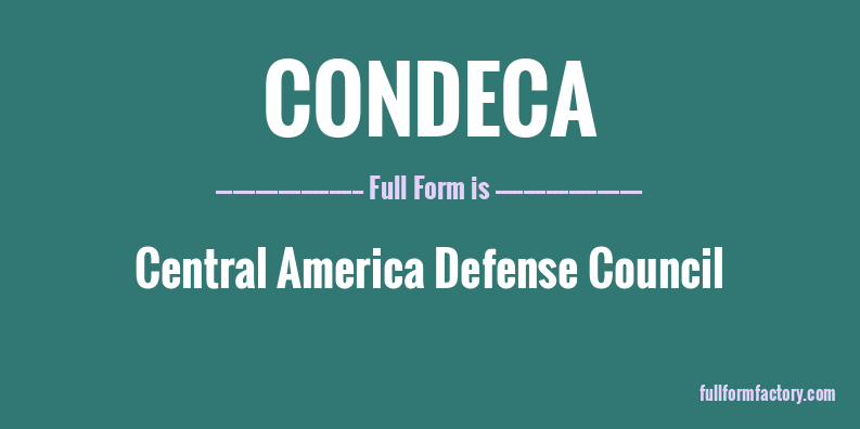 condeca-full-form