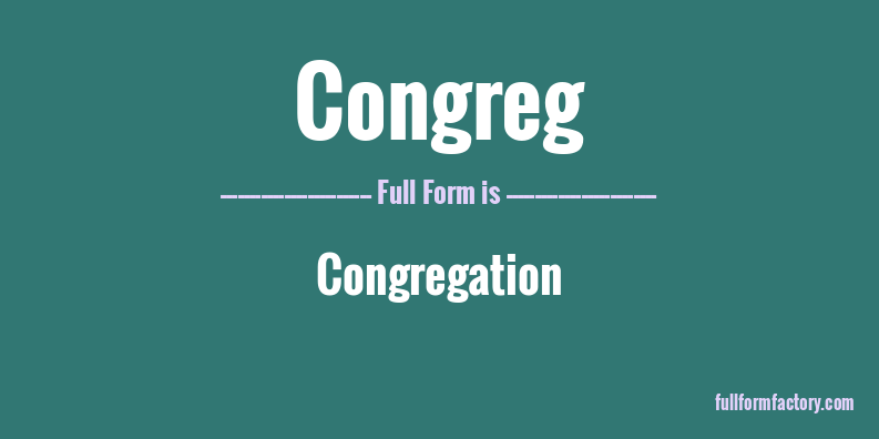 congreg-full-form