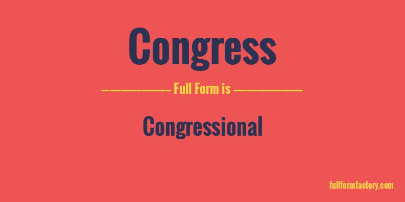 congress-full-form