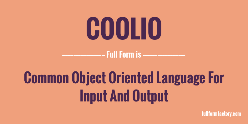 coolio-full-form