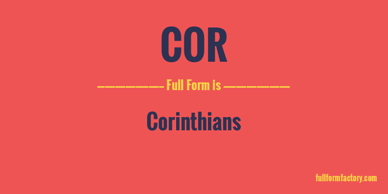 cor-full-form