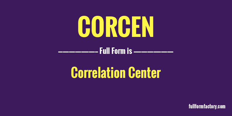 corcen-full-form