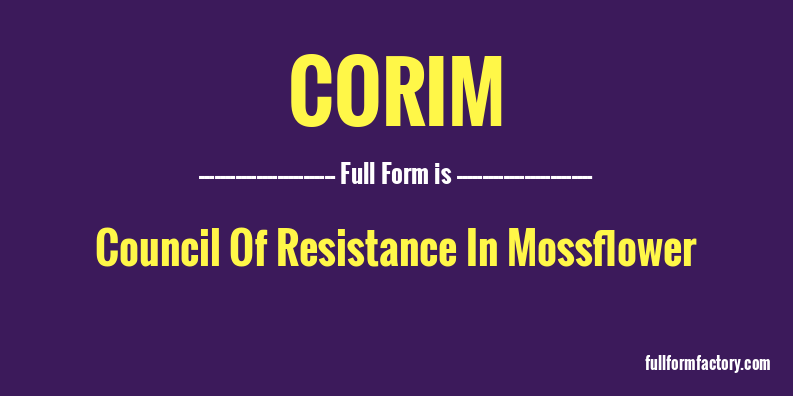 corim-full-form