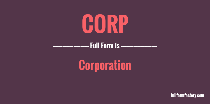 corp-full-form