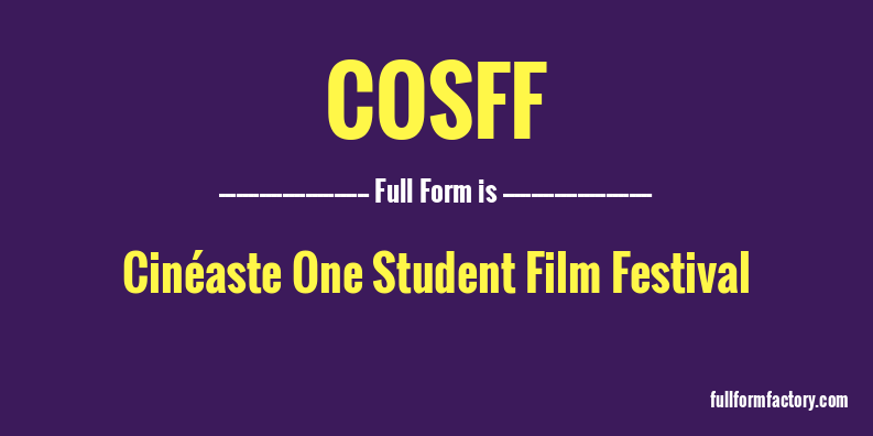 cosff-full-form