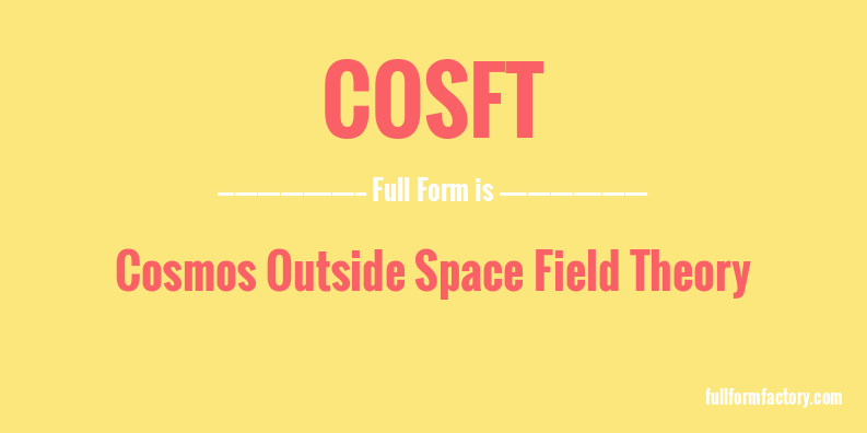 cosft-full-form