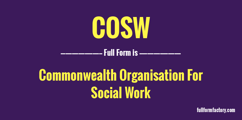cosw-full-form