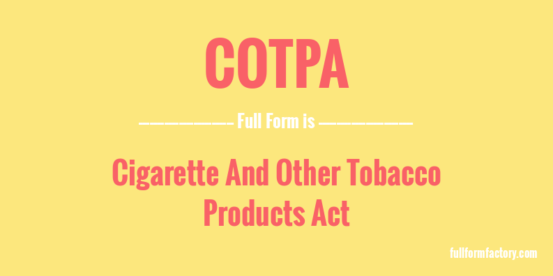 cotpa-full-form