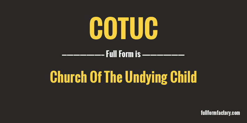 cotuc-full-form