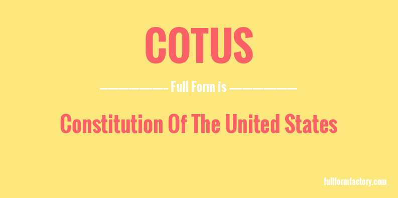 cotus-full-form