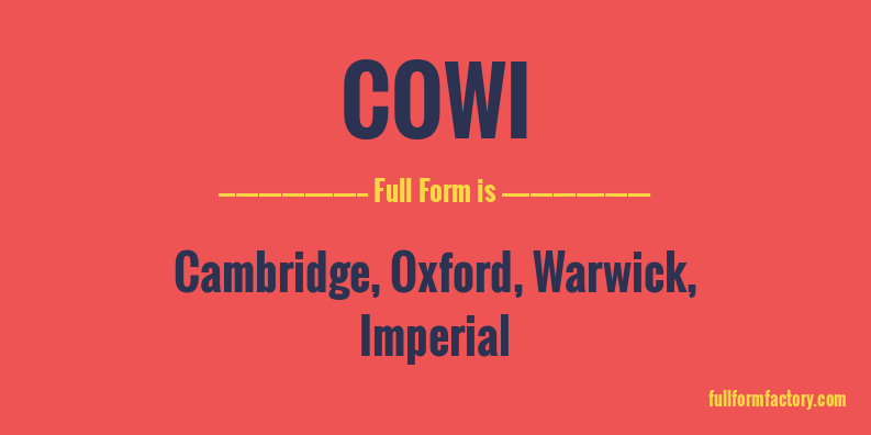 cowi-full-form