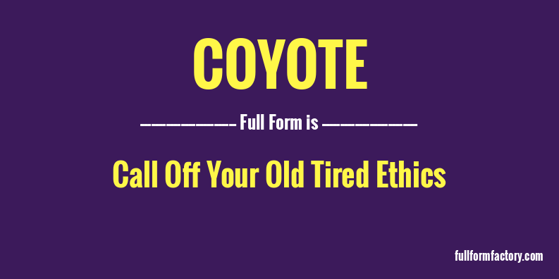 coyote-full-form
