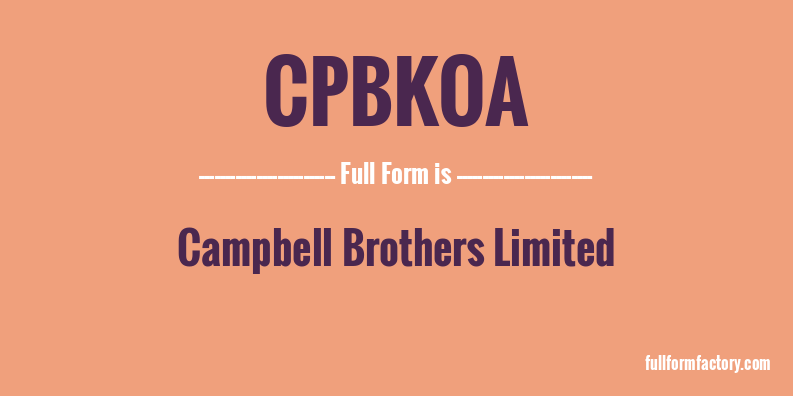 cpbkoa-full-form