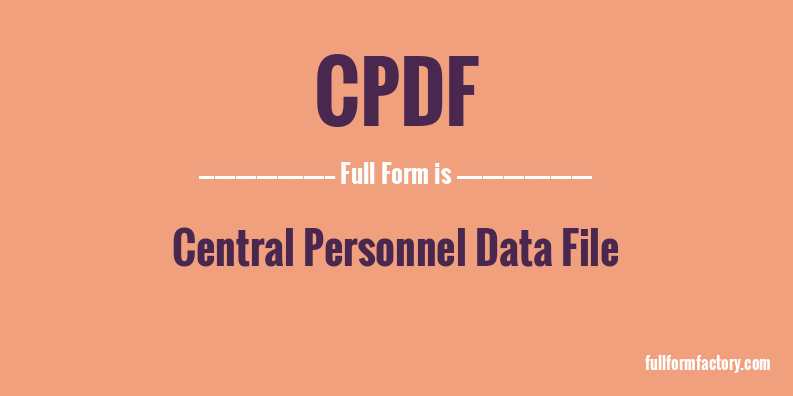 cpdf-full-form