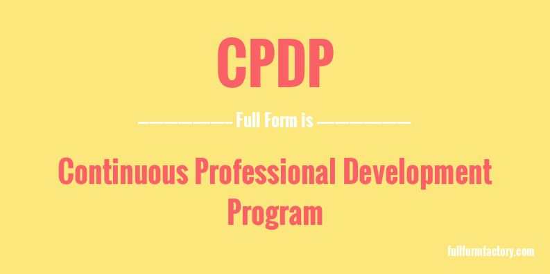cpdp-full-form