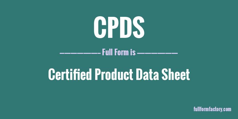cpds-full-form