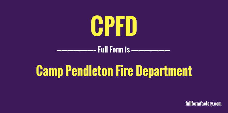 cpfd-full-form