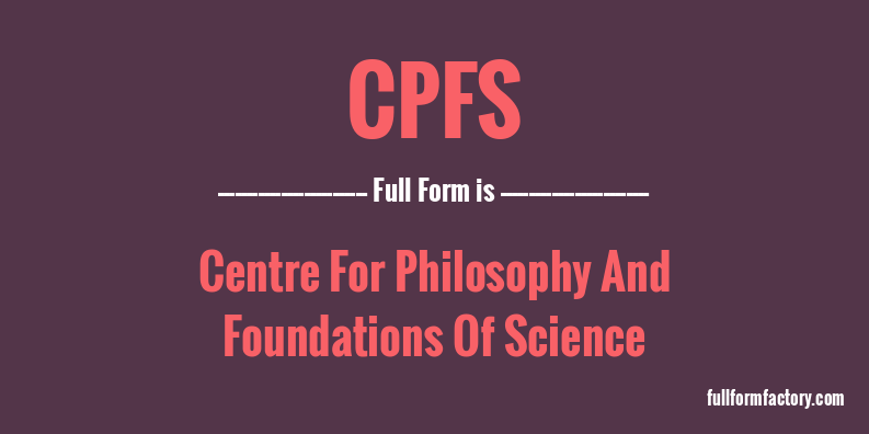 cpfs-full-form