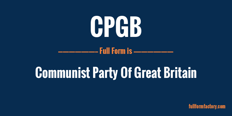 cpgb-full-form