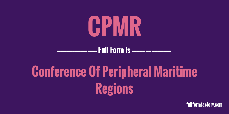 cpmr-full-form