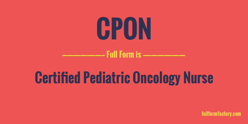 cpon-full-form