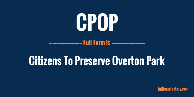 cpop-full-form