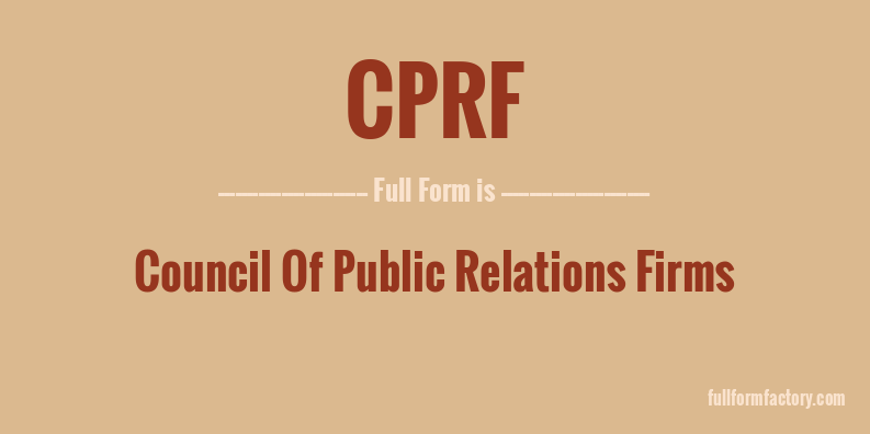 cprf-full-form