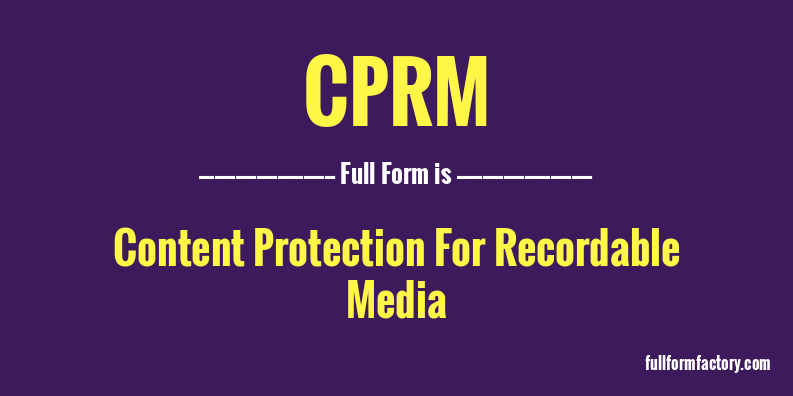 cprm-full-form