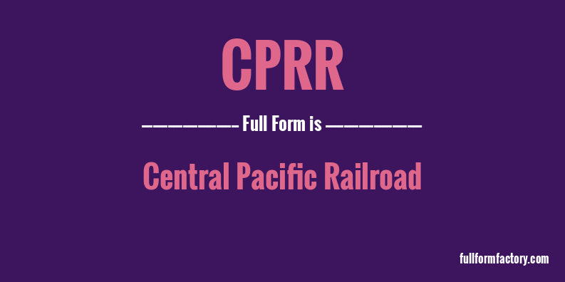 cprr-full-form
