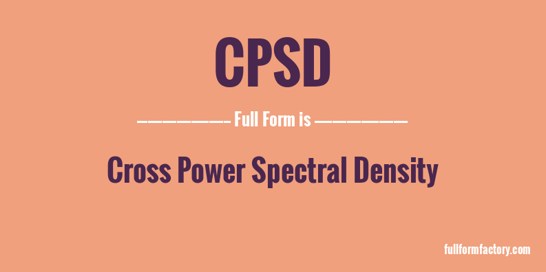 cpsd-full-form