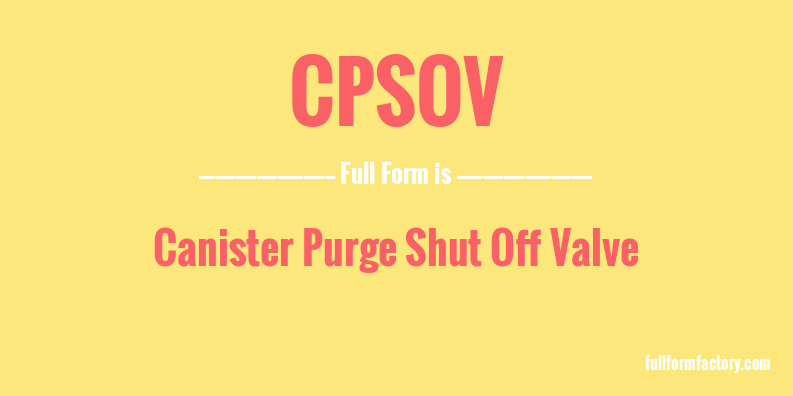 cpsov-full-form