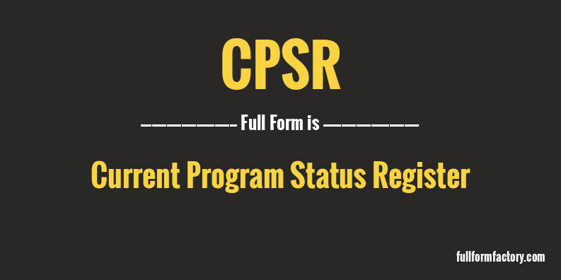 cpsr-full-form