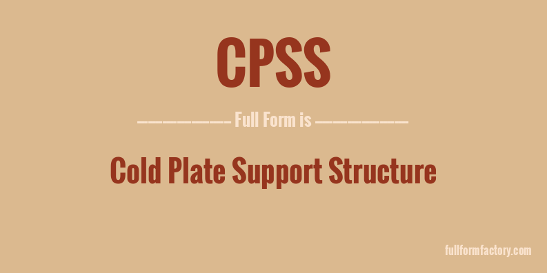 cpss-full-form