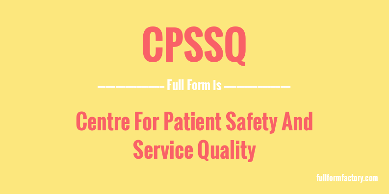 cpssq-full-form