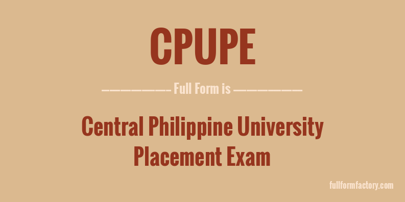 cpupe-full-form