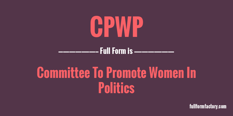 cpwp-full-form