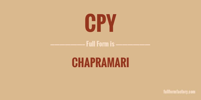 cpy-full-form
