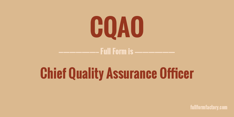cqao-full-form