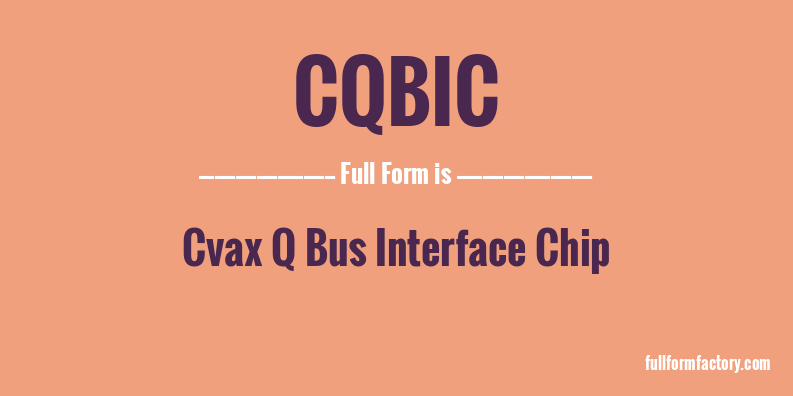 cqbic-full-form