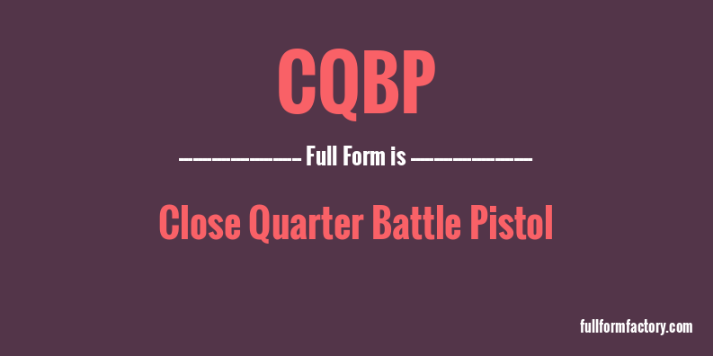 cqbp-full-form