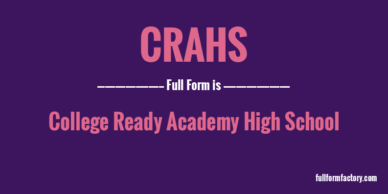 crahs-full-form