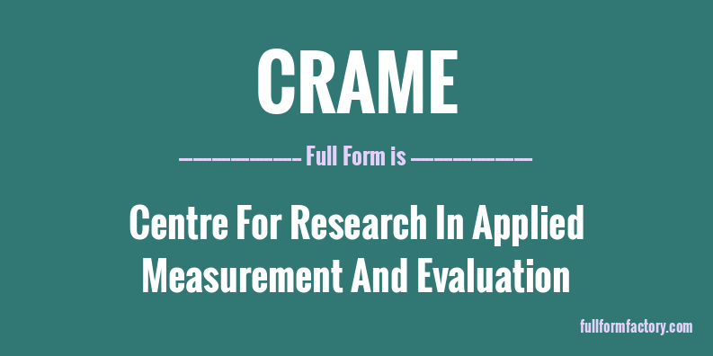 crame-full-form