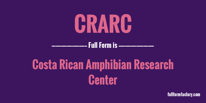 crarc-full-form