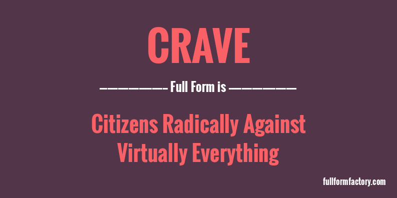 crave-full-form