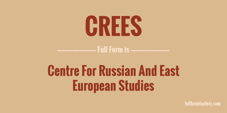 crees-full-form