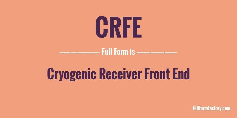 crfe-full-form