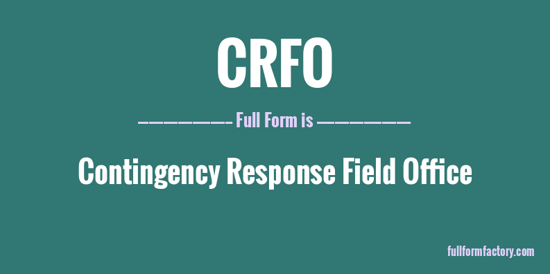 crfo-full-form