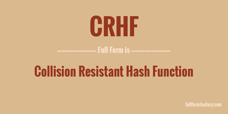 crhf-full-form
