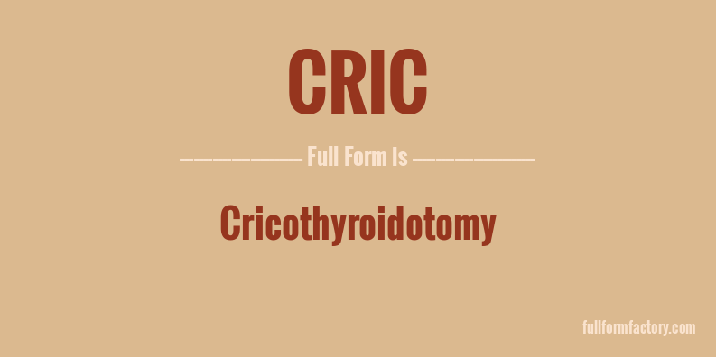 cric-full-form